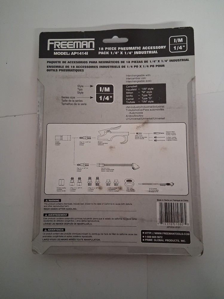 Freeman 18 Piece Pneumatic Accessory Pack
