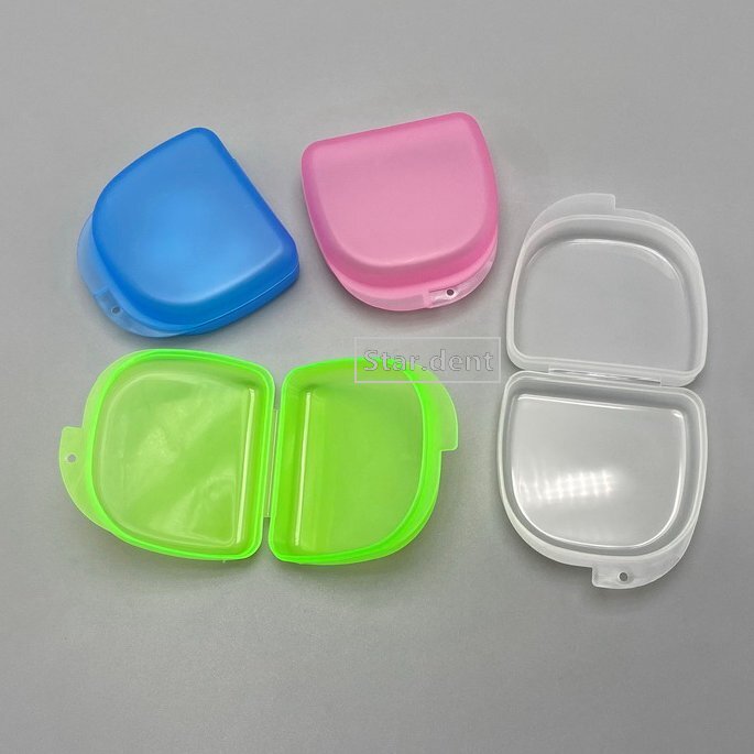 Dental Orthodontics Retainer Boxes Denture Case Mouthguard Storage Box Container