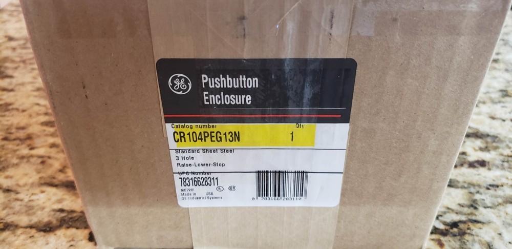GENERAL ELECTRIC CR104PEG13N PUSHBUTTON ENCLOSURE