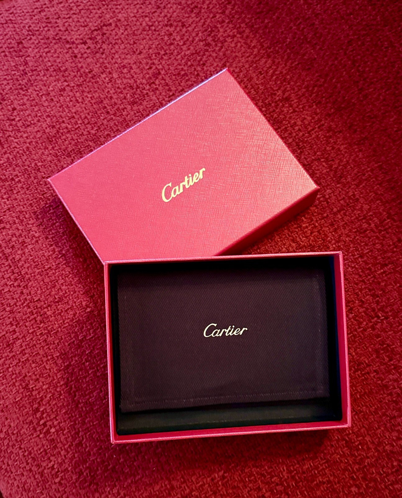 Cartier Cardholder Wallet Black Leather | NEW |Collectible Promotional AD Gift