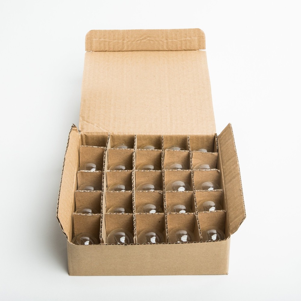 Box of 25 G30 Clear 1.2” 5W C7 E12 Base String Light Replacement Bulbs