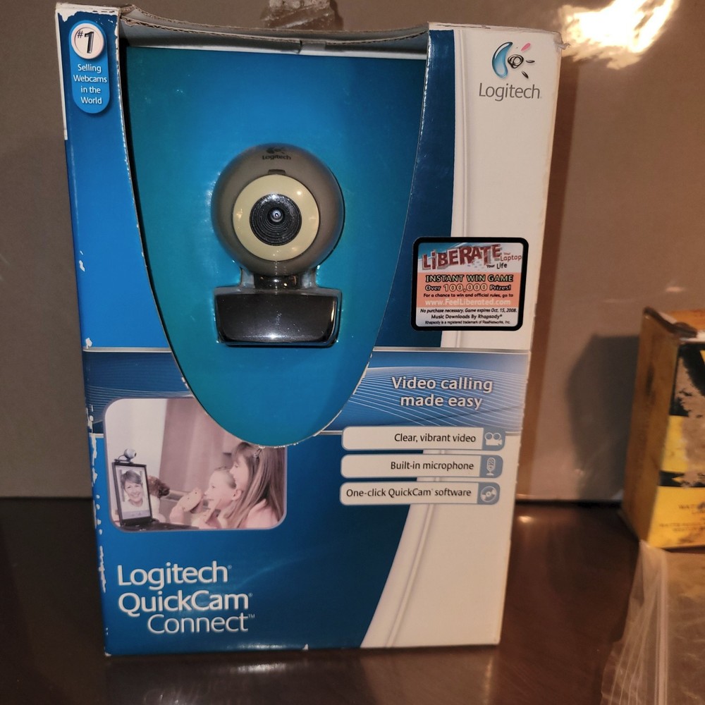 Brand New Logitech QuickCam E2500 Webcam Built In Microphone