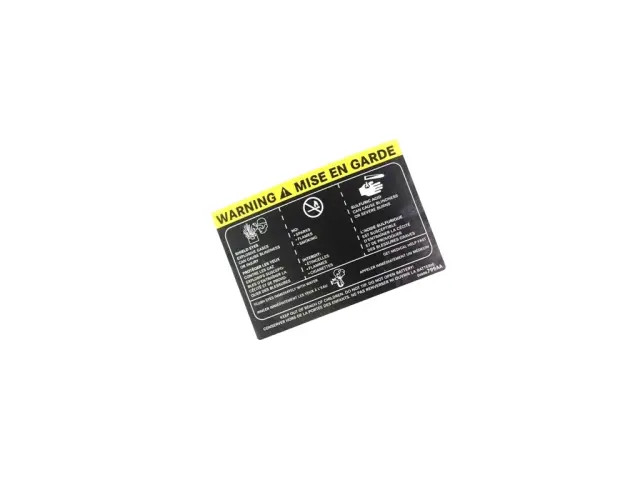 Genuine Mopar Battery Warning Label 4606799AA