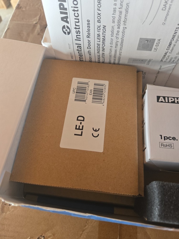 Aiphone LEM-1DLS Access Sentry Set includes LEM-1DL LE-D PT-1210N Intercom