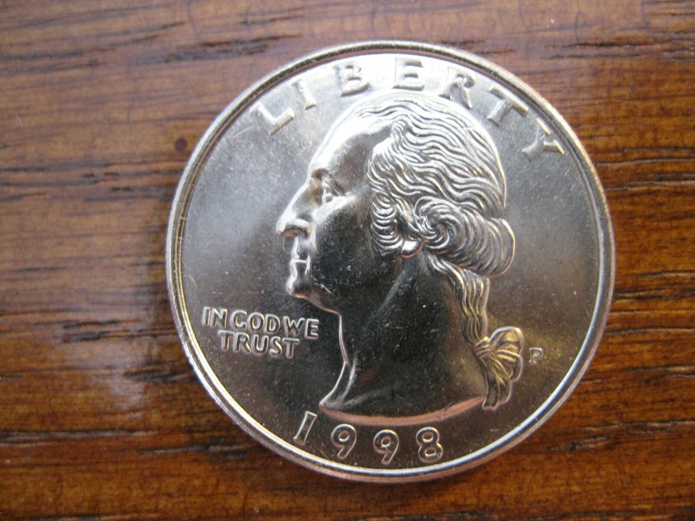 1998 P Washington Quarter Dollar Gem BU!  Last Yr. Eagle!