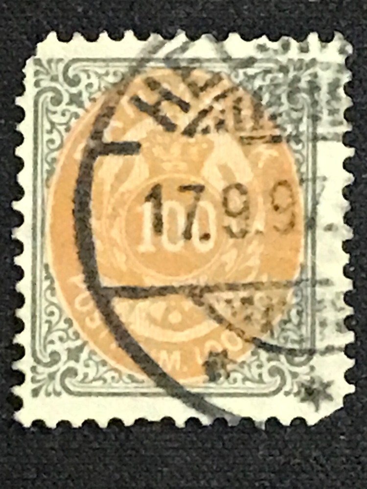 Denmark SC #52a Used Pulled Corner 1895