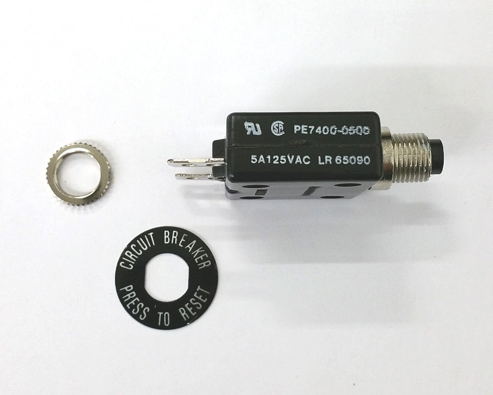 PE7405, Joemex 5 Amp Pushbutton Circuit Breaker ~ 5A
