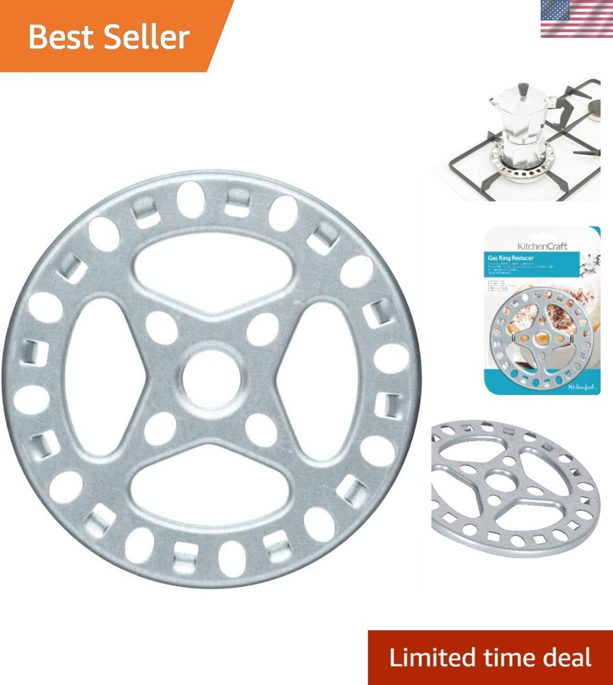 Elegant Silver Gas Ring Reducer Trivet - Versatile 12 cm Kitchen Essential