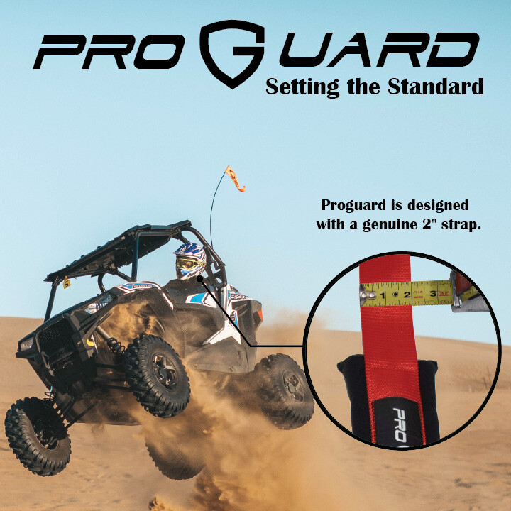 ProGuard Red 4 Point Harness 2" Straps Universal UTV Off-Road Harness 4 Pack