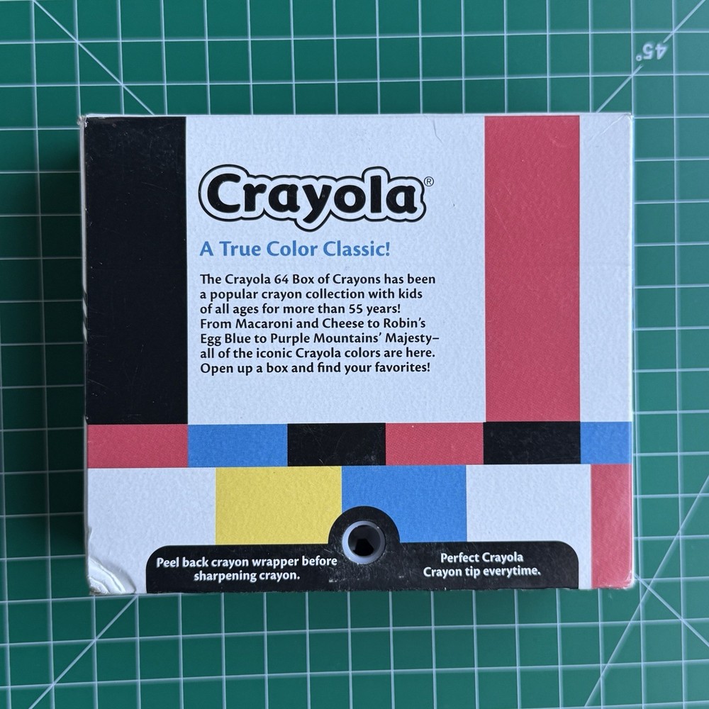 Crayola 64 Crayons Poptism Special Edition 2017 Built-In Sharpener