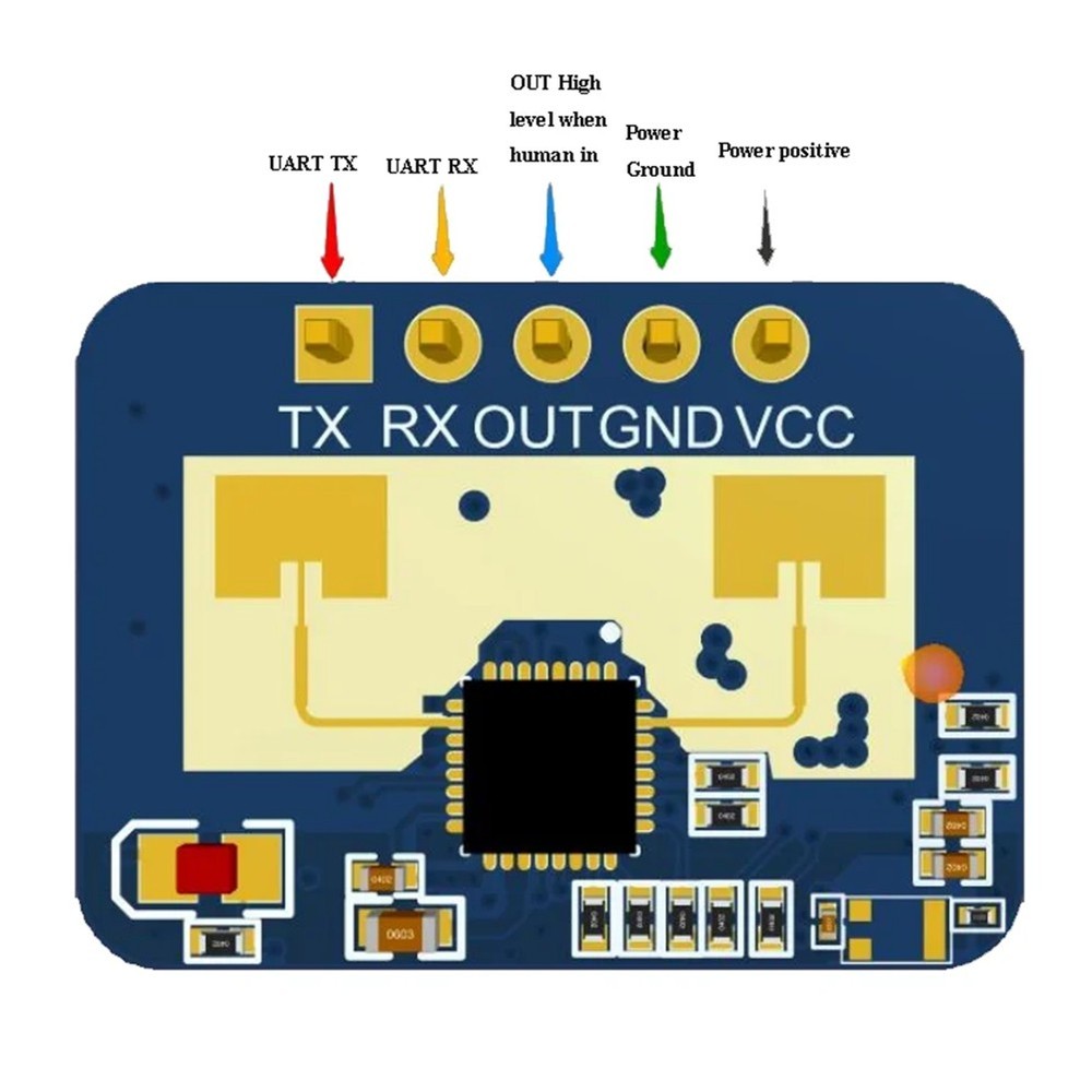 HVAC-LD2410C 24G Human Presence Sensor, Supports BT Function8906