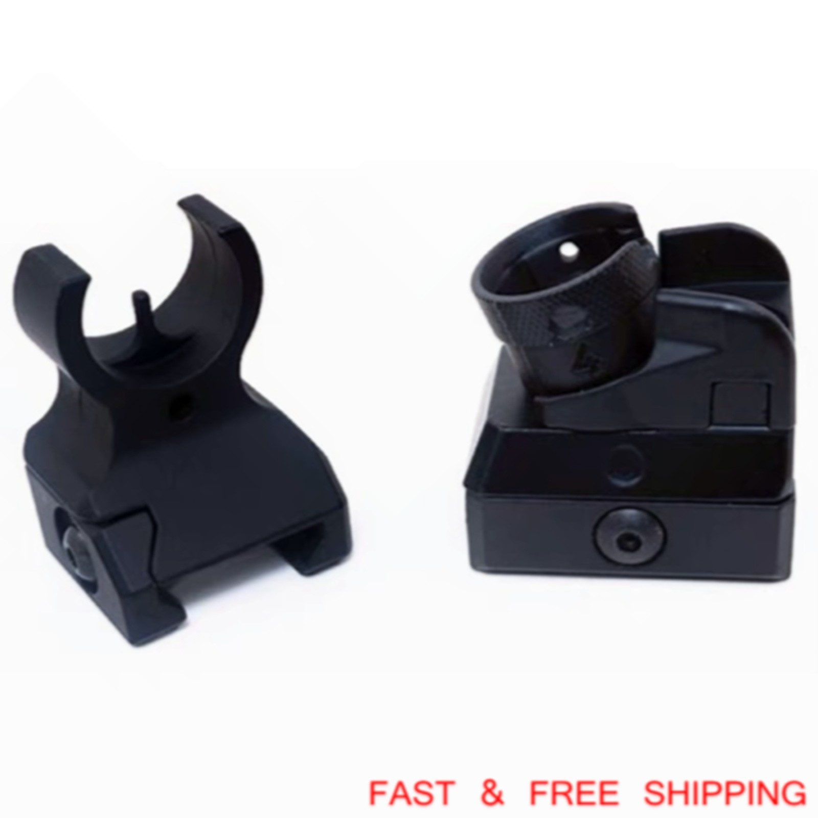 T actical Iron Low Profile Front & Rear Sight Set For P icatinny D iopter S cope