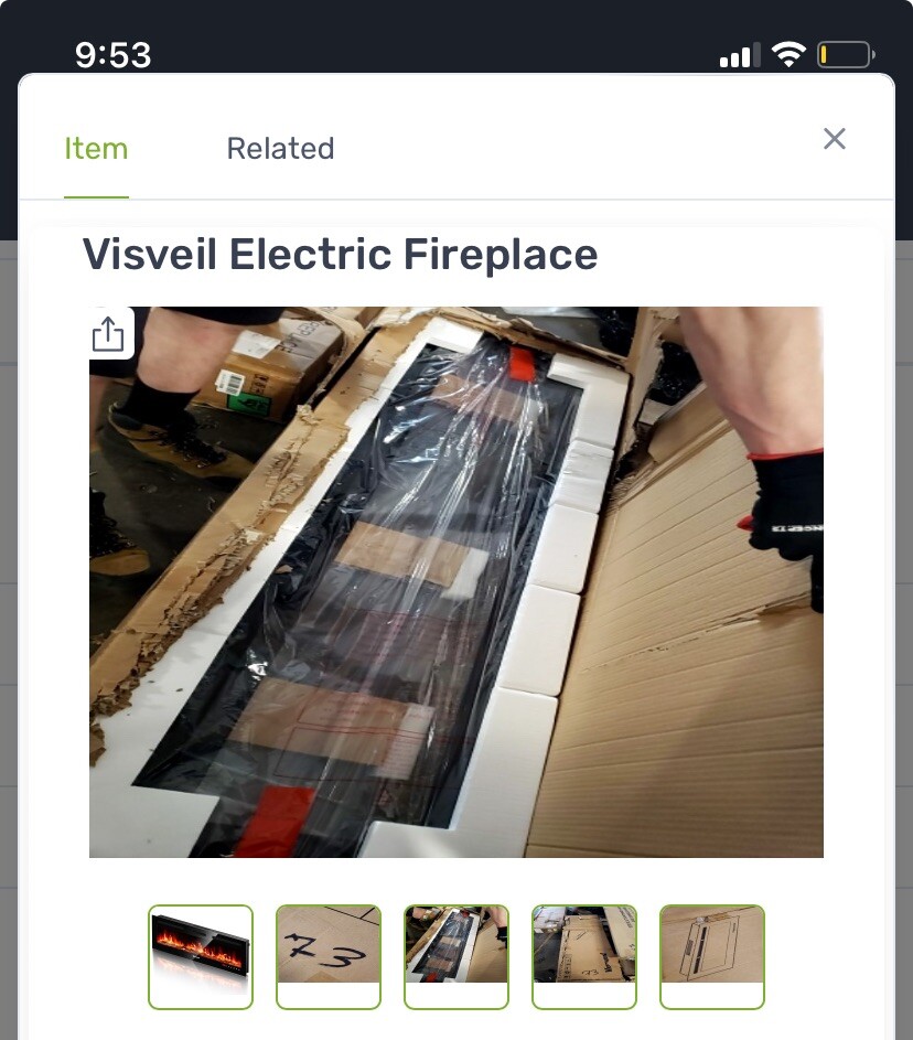 Visveli Electric Fireplace