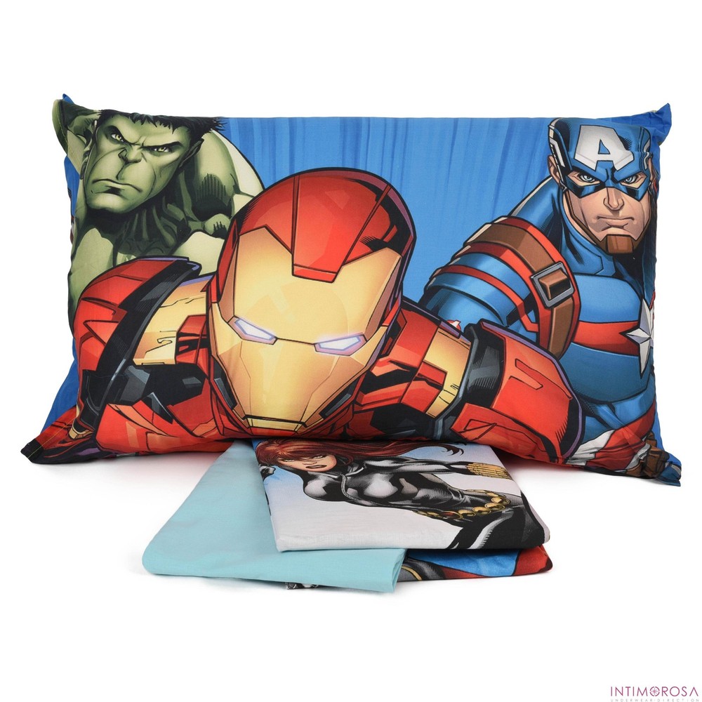 Avengers Poster Single Bed Pillowcase + Corner Bottom + Sheet U...