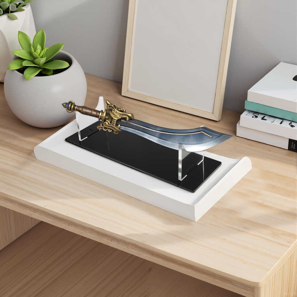 Multi-function Display Lightsaber Stand 9.84*2.95 Inch Black Base Suit Transp...