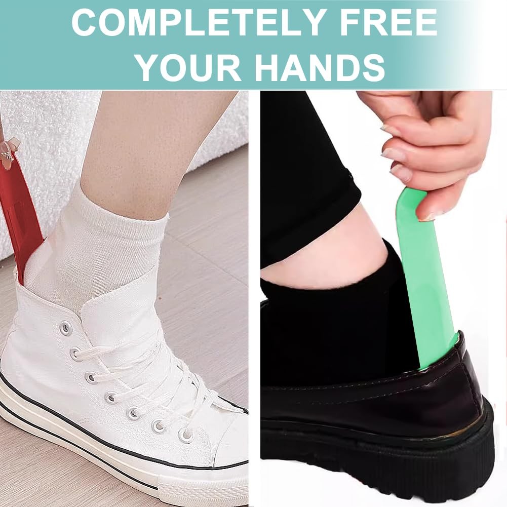 KHUYIO Shoe Horn 3Pack - Durable Horns for Men, Women, 7.5 Inches, White