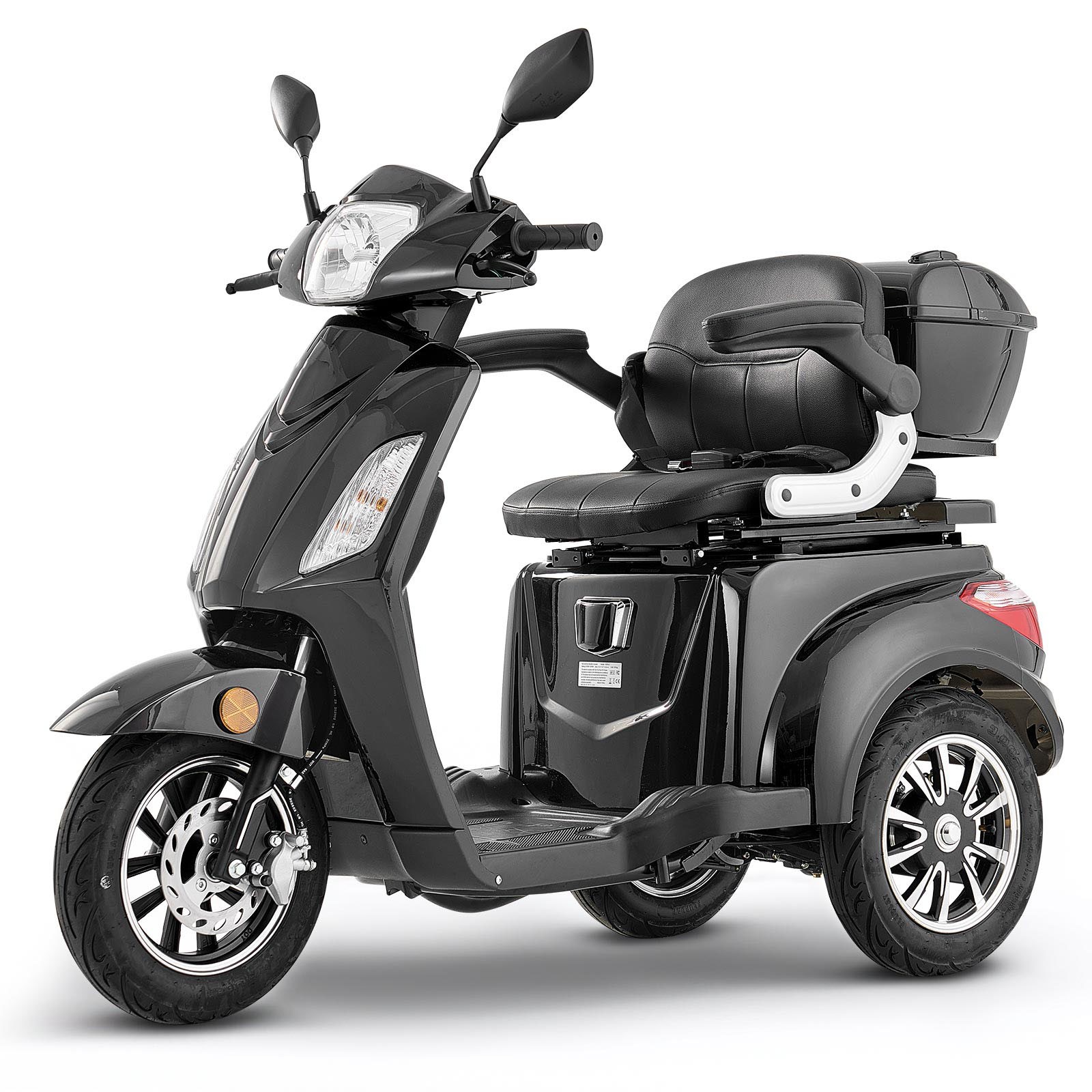 Uimoso Heavy-Duty 3-Wheel Mobility Scooter 21.5-Mile Range, 3-Speed, 500lbs Load