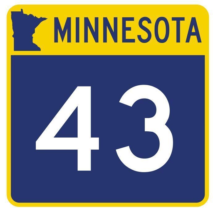 Minnesota State Highway 43 Sticker Decal