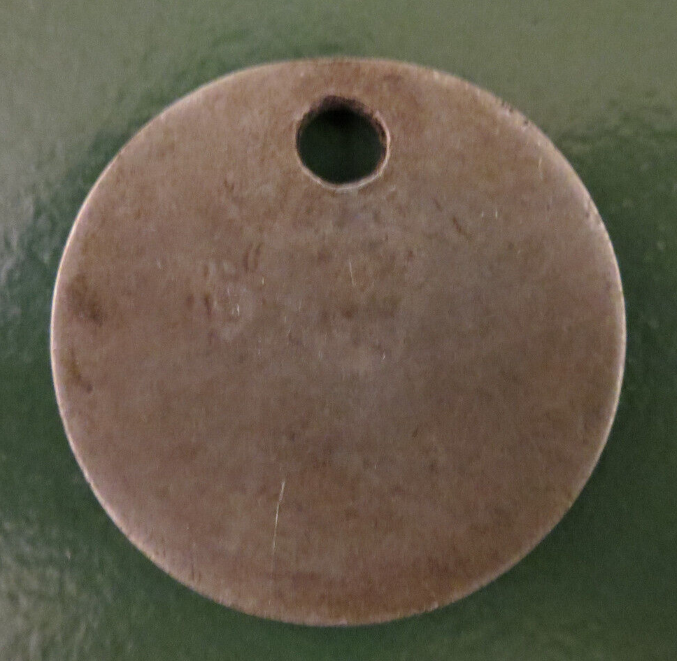 GRIMETHORPE Colliery Pit Check Tally - marked GRIMETHORPE COLLIERY 27