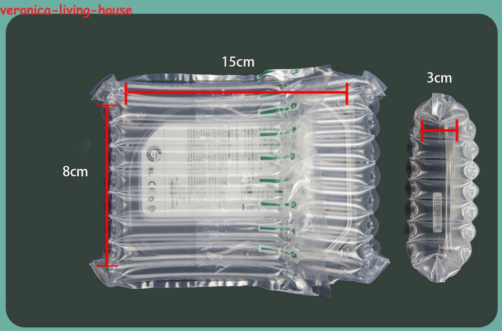 Inflatable Air Packaging Protective Bubble Packing Wrap Bag For 3.5" Hard Drive