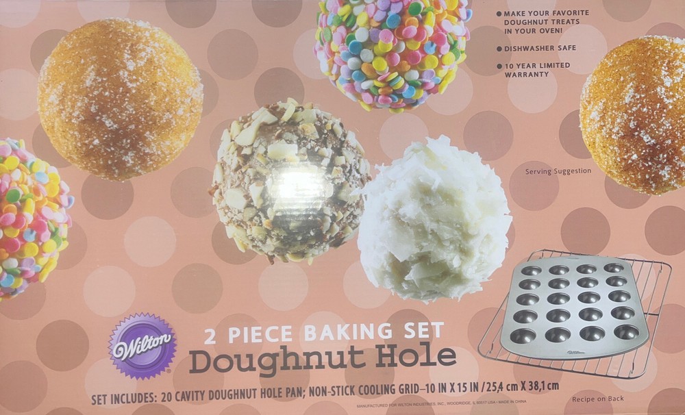 Wilton 2 Piece Doughnut Hole Baking Set - NEW