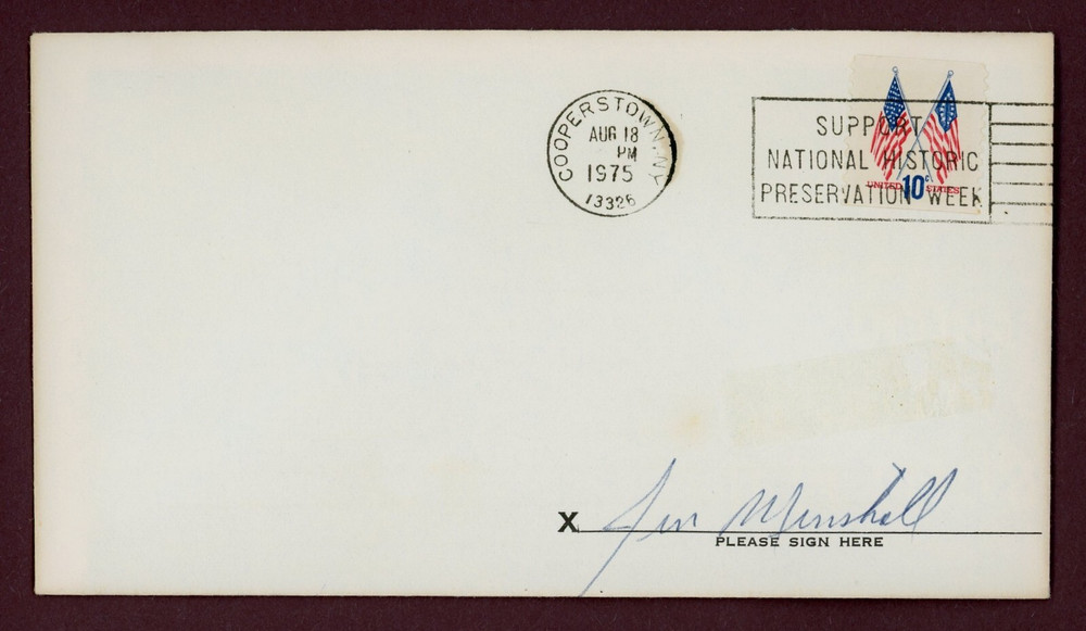 Jim Minshall Pittsburgh Pirates Signed Envelope TOUGH!