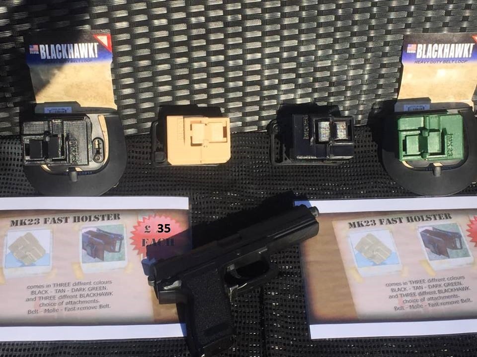 Version 2 - MK23 holster 3d printed Airsoft
