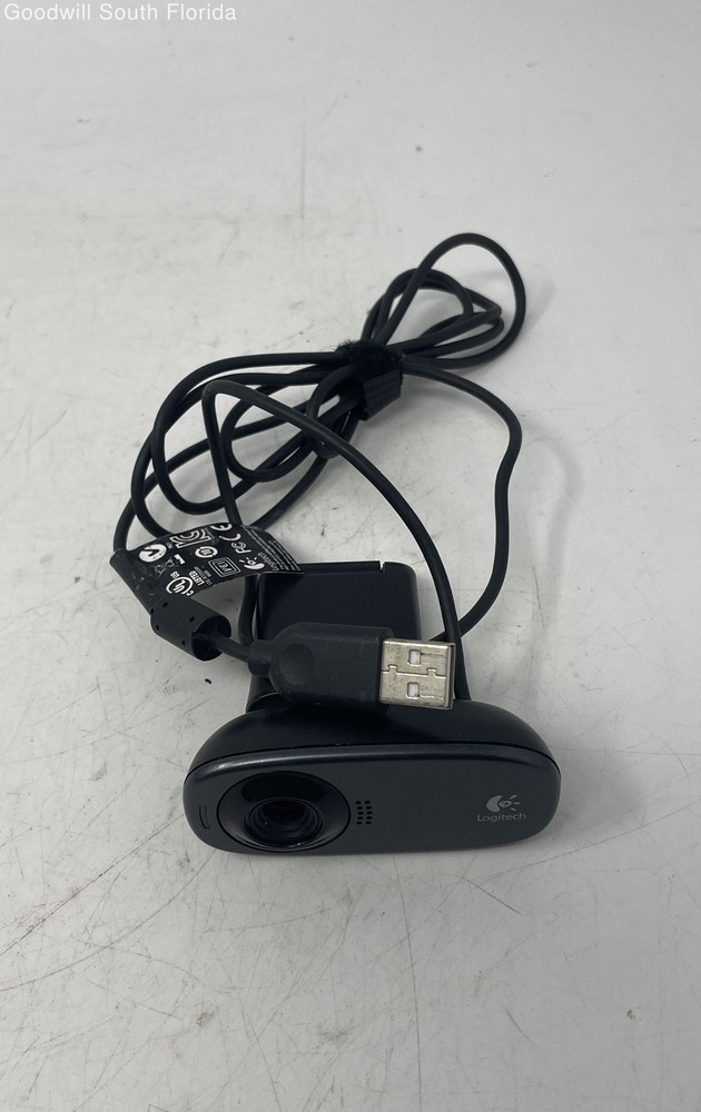 Logitech HD-720P Black USB Webcam Computer Camera Not Tested