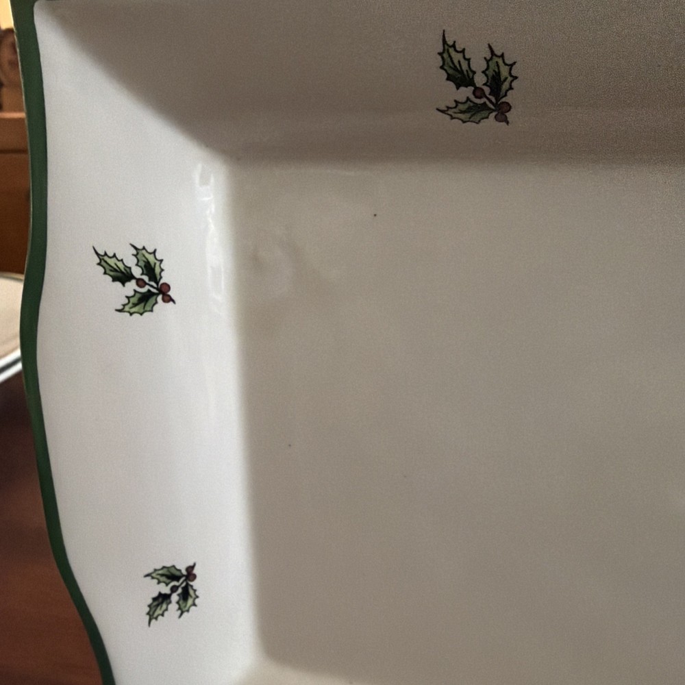 Spode Christmas Tree Serving Tray Rectangular 12" x 6.25"