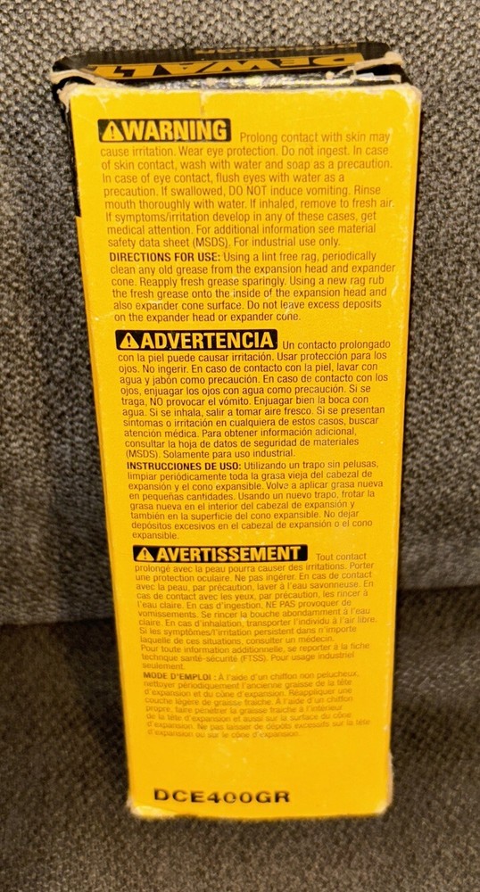 DEWALT PEX 2.04-oz Expander Grease Model#DCE400GR