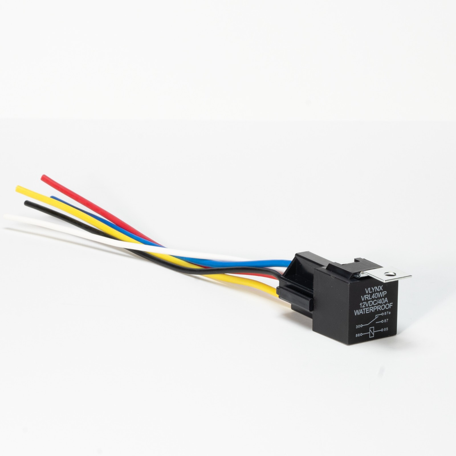 QTY1 CAR RELAY +(1) 5 PIN SOCKET 12V VOLT DC 40A WEATHERPROOF & WATERPROOF SPDT