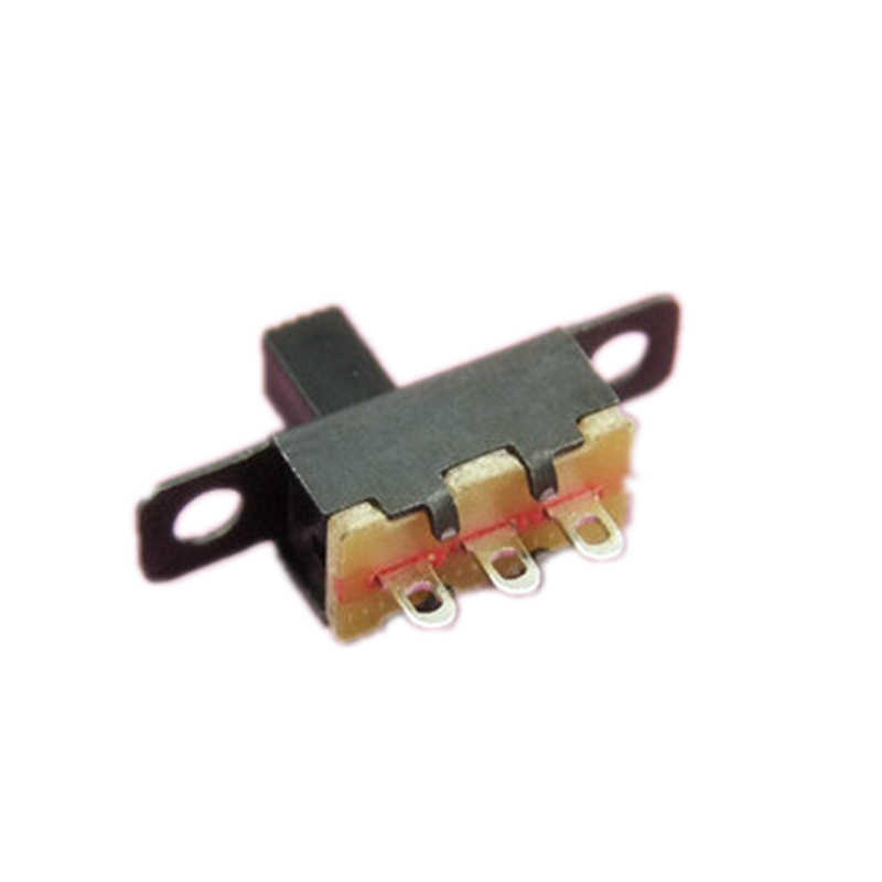 3-Pin 2-Position Mini Slide Switch SPDTT On-OFF Black Tiny PCB Solder Mounted