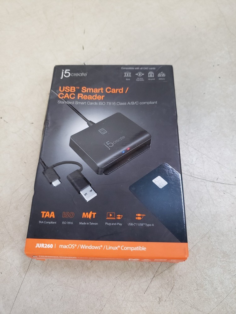 j5create - USBTM Smart Memory Card Reader - Black
