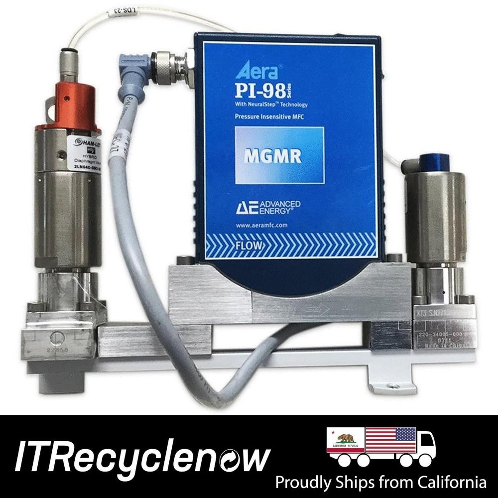 Aera Digital Mass Flow Controller MFC PI-98 w/ Ham-Let 2LNS4C-CM2-HB