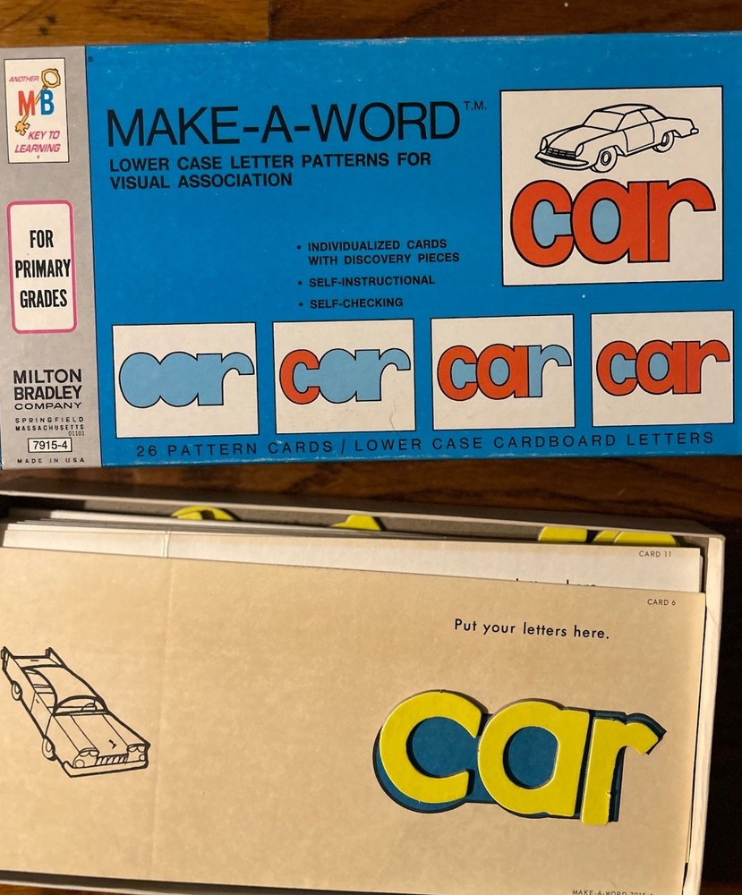 Vintage Milton Bradley Task Cards