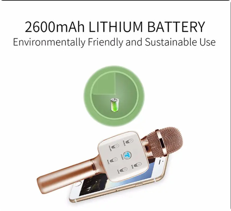 Bluetooth Microphone Wireless, for Singing & Karaoke Handheld Dynamic Microphone