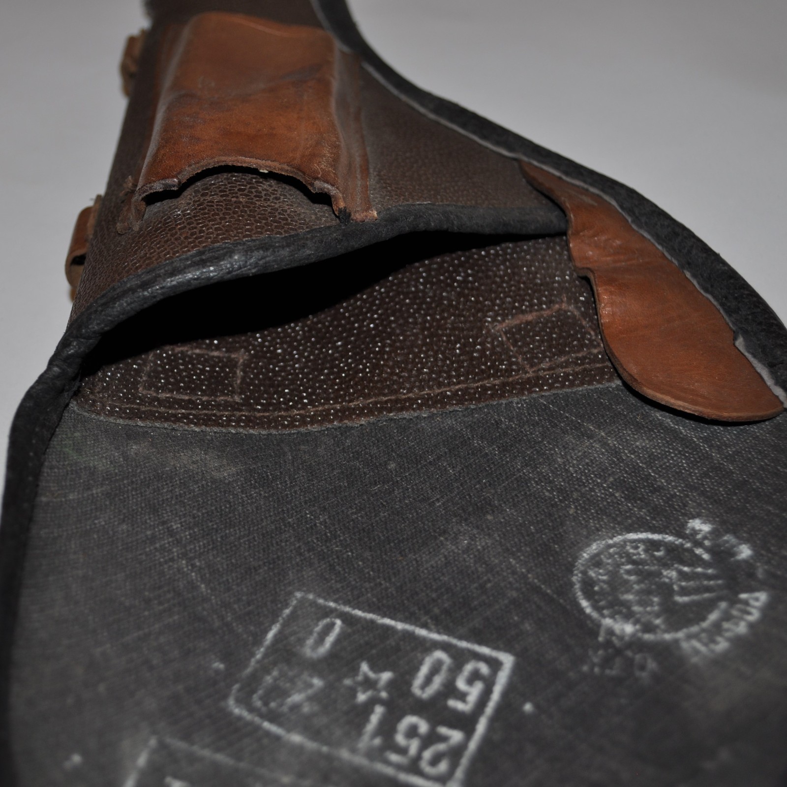 USSR Russian Soviet Tokarev TT-33 Holster Belt TT Pistol Tula Leather Kirza