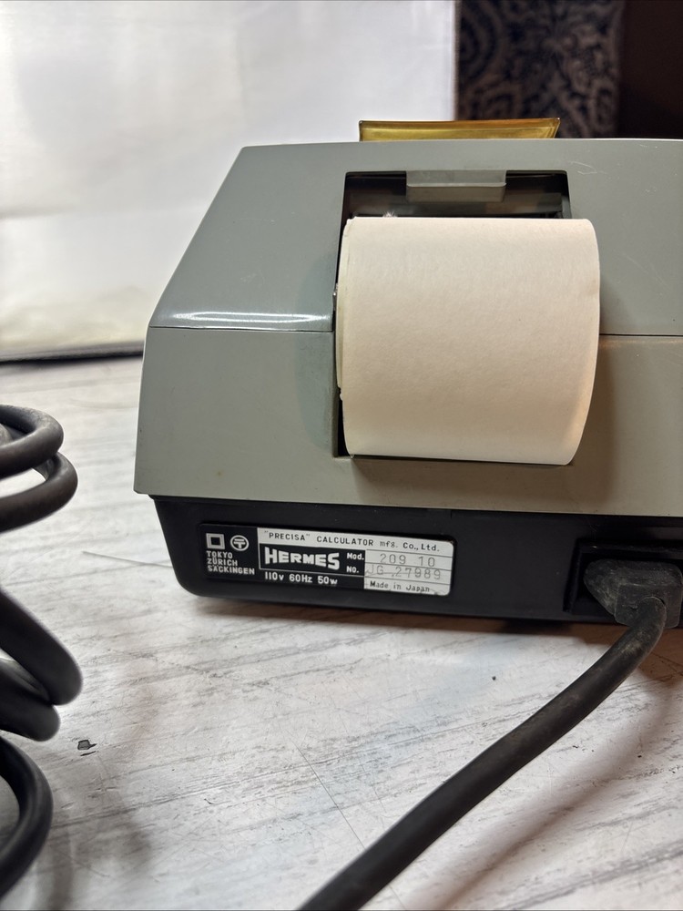 Hermes Precisa Adding Machine Green
