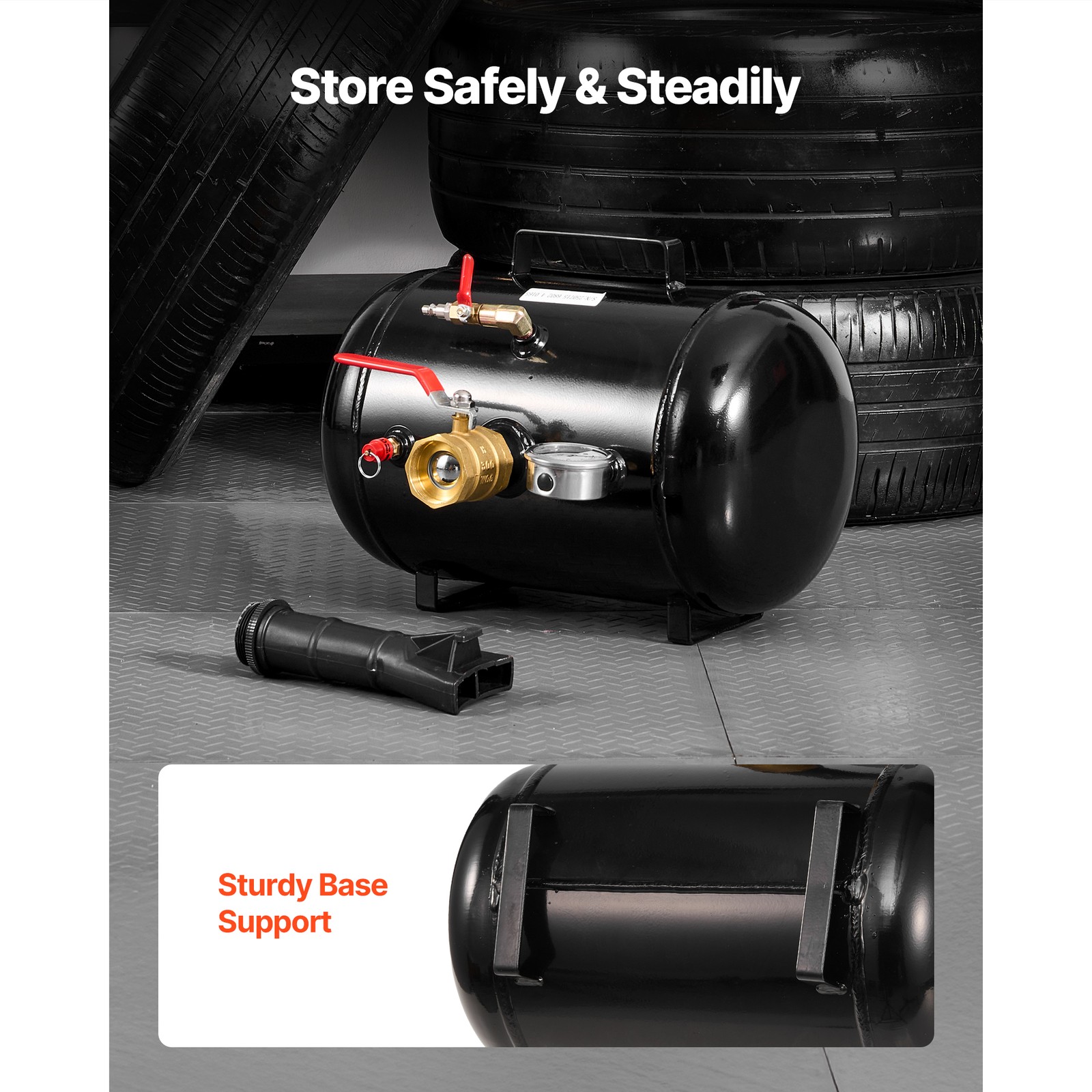 Uimoso 5-Gallon Heavy Duty Air Tire Bead Seater Tool for Quick Inflation