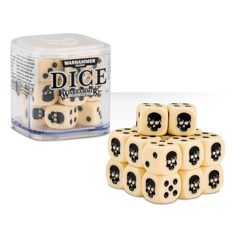 Citadel 12mm DICE SET Warhammer BLACK