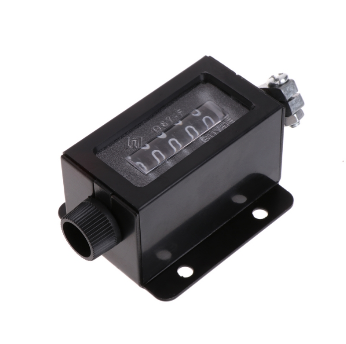 D67-F 5 Digits Mechanical Pull Stroke Counter Black Casing Resettable Counter