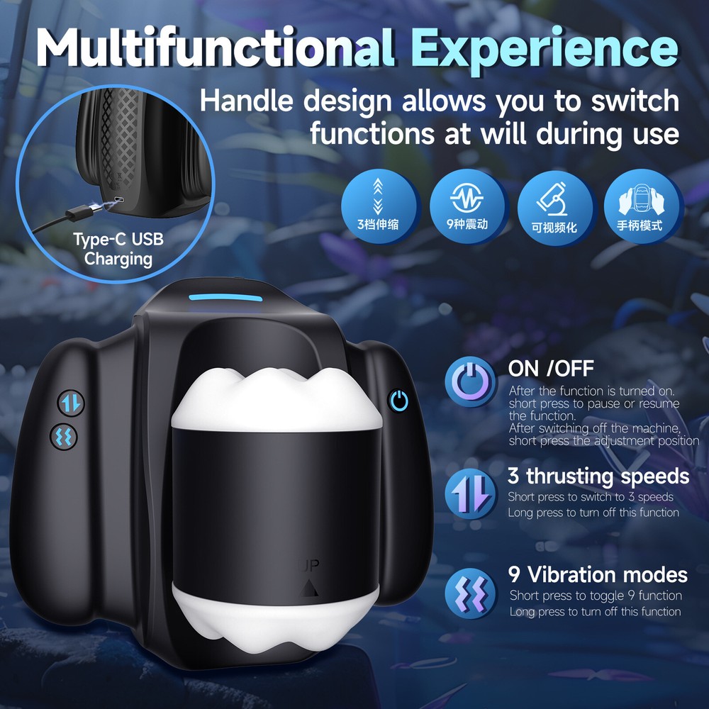 Male Masturbator APP control Automatic Vibrator Thrusting Cup Stroker Lubricants