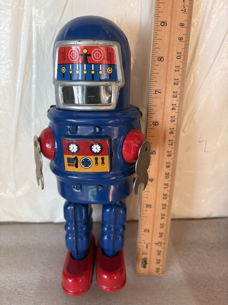 Mechanical Sparkling Roby Robot Tin