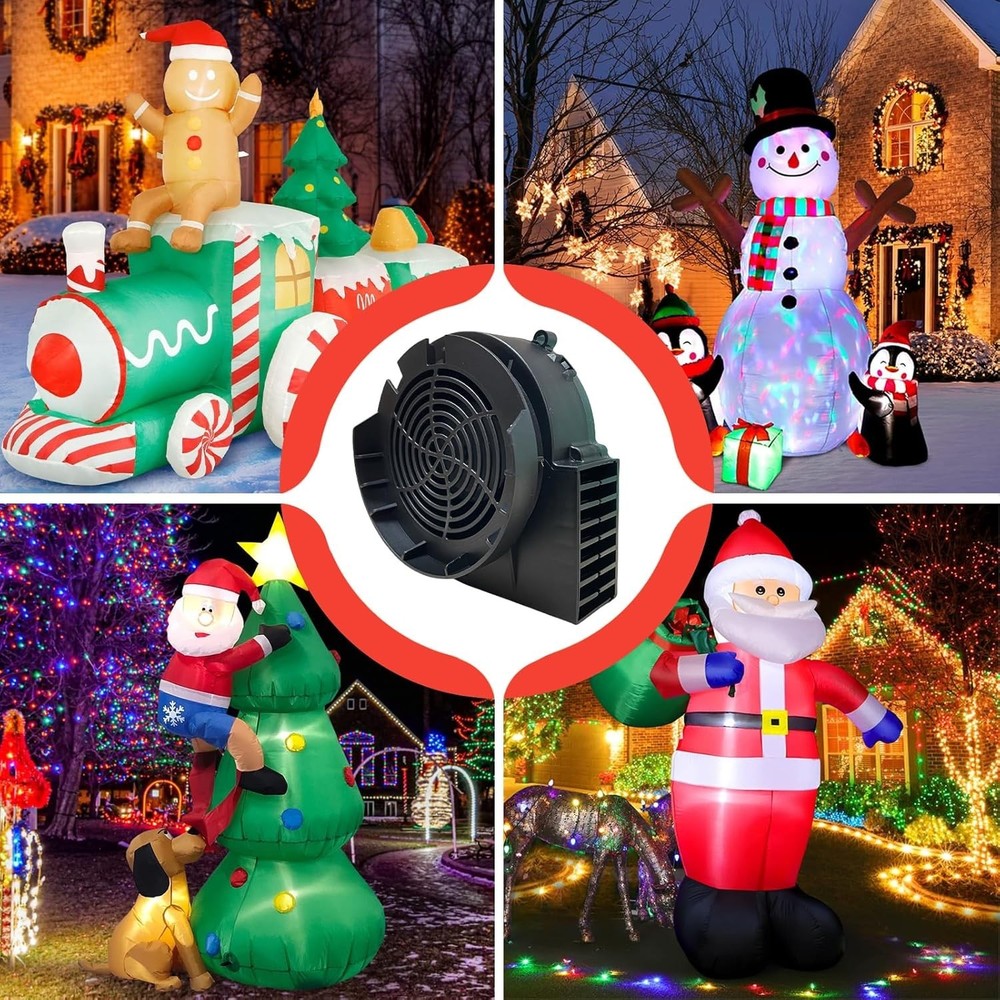 Replacement 1A Blower for Easter Inflatables, 1.25A Adapter for Christmas Yar...