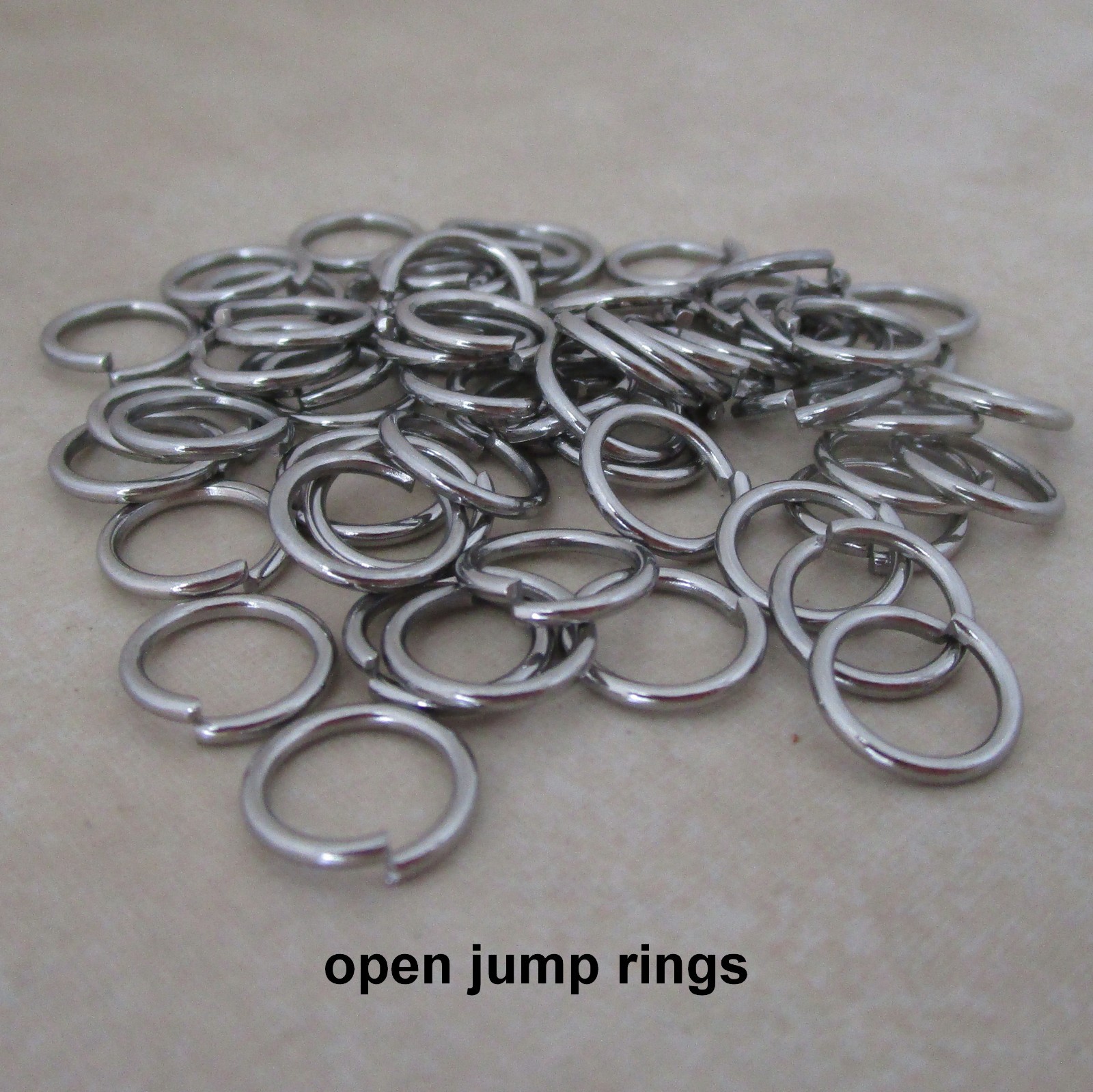 100 heavyweight stainless steel 10mm jump rings 16 gauge hypoallergenic
