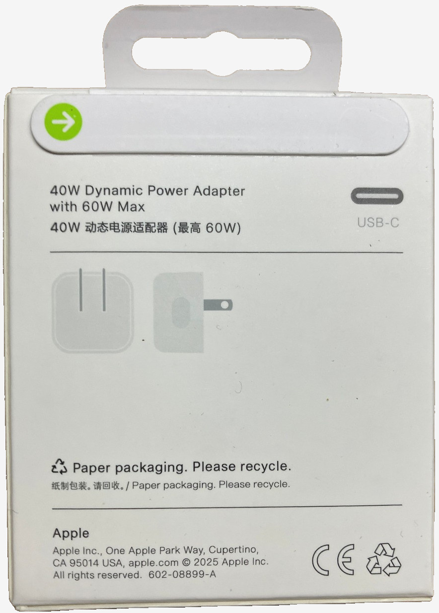 New Apple 35W Dynamic Power Adapter with dual type c
