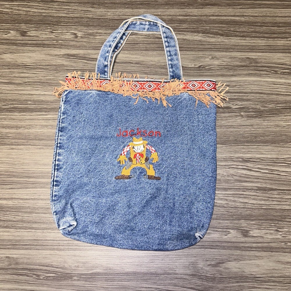 Custom Jackson Scarecrow Denim Bag