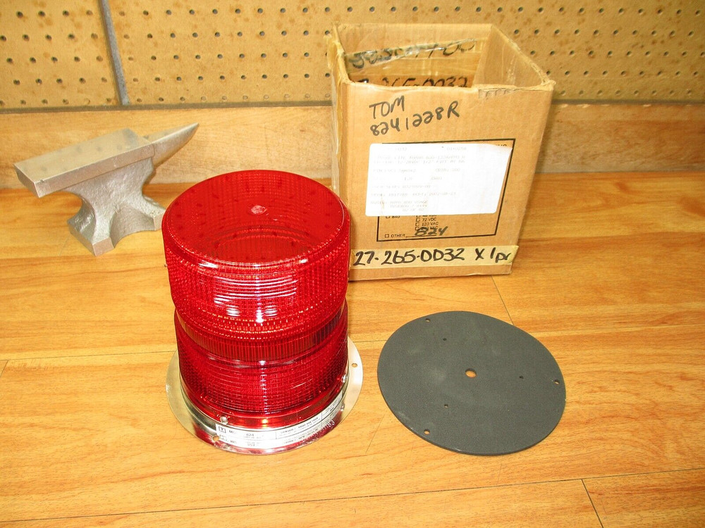 Tomar 824-1228 *NEW* Red Strobe Light Beacon 12-28VDC