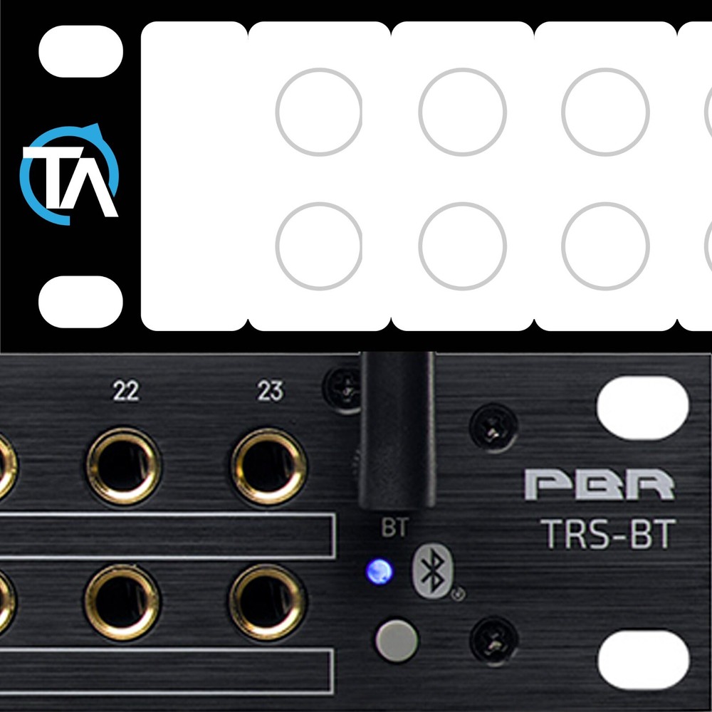Single - Blank Patch Bay Labels Compatible with Black Lion PBR TRS-BT