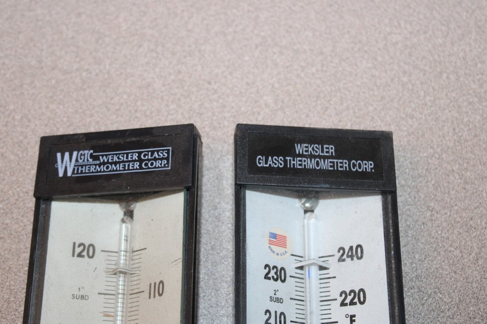 6 Trerice and Wexler Angle Thermometers